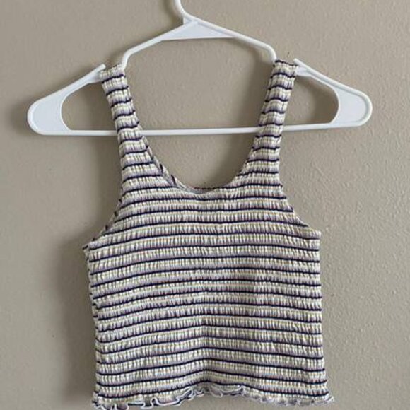Hollister Striped Crop Tank Top - Picture 2 of 3